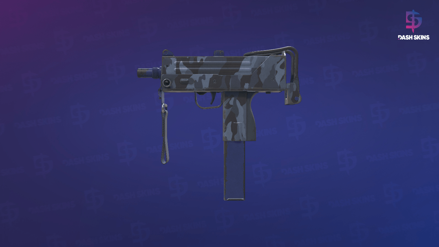 MAC-10 | Storm Camo (Field-Tested) - Frontside Screenshot