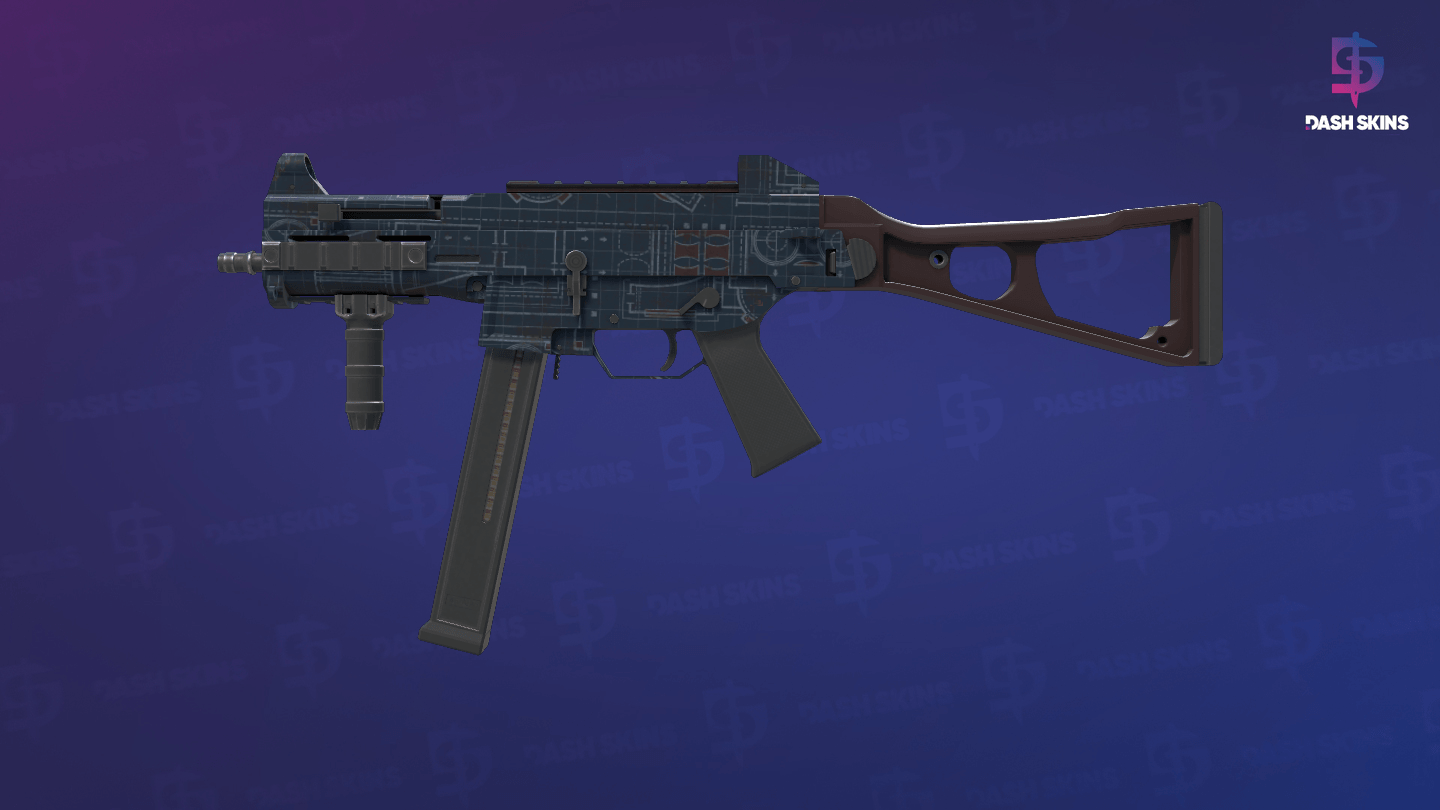 UMP-45 | Facility Dark (Factory New) - Frontside Screenshot