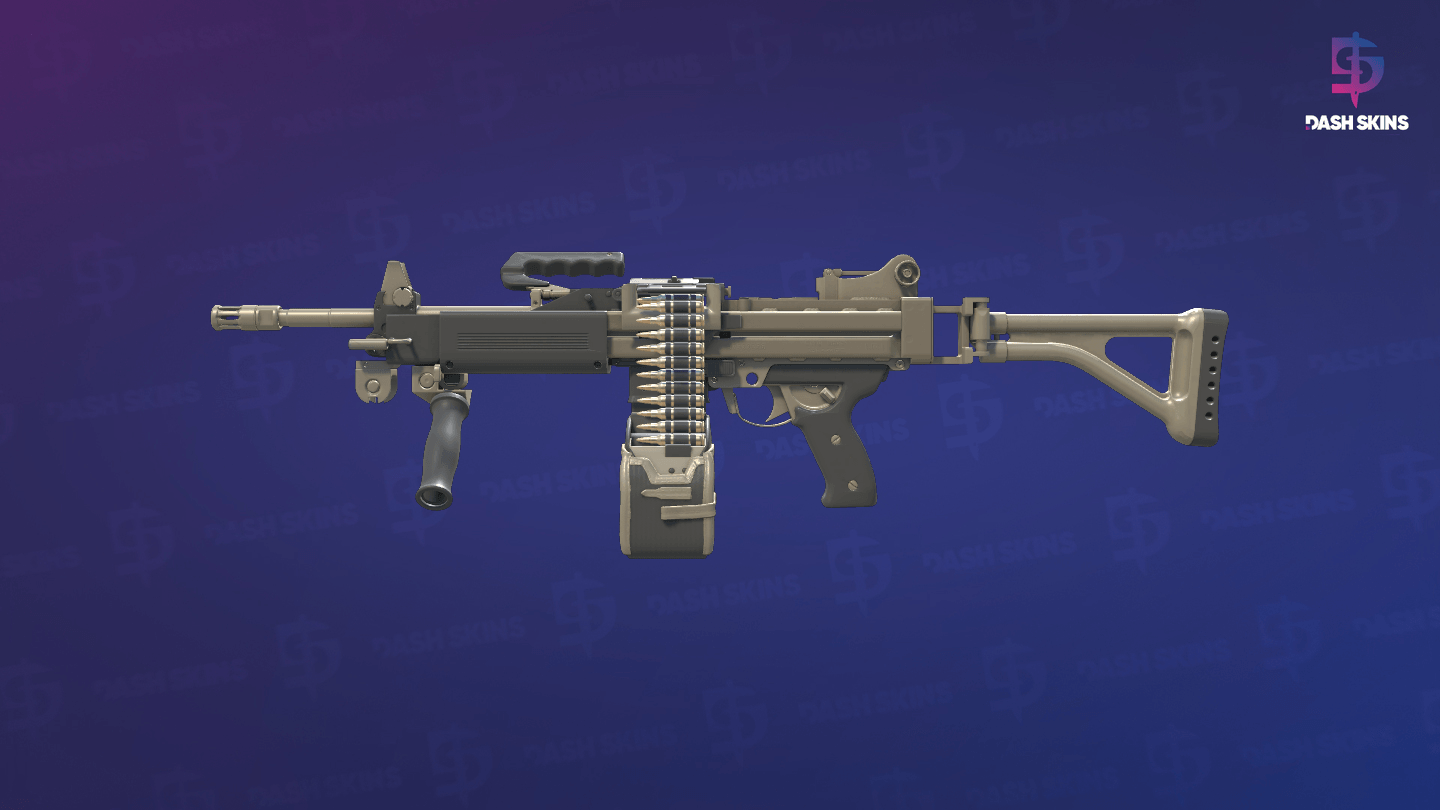 Negev | Raw Ceramic (Factory New) - Frontside Screenshot