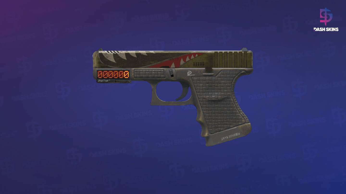 StatTrak™ Glock-18 | Warhawk (Field-Tested) - Frontside Screenshot