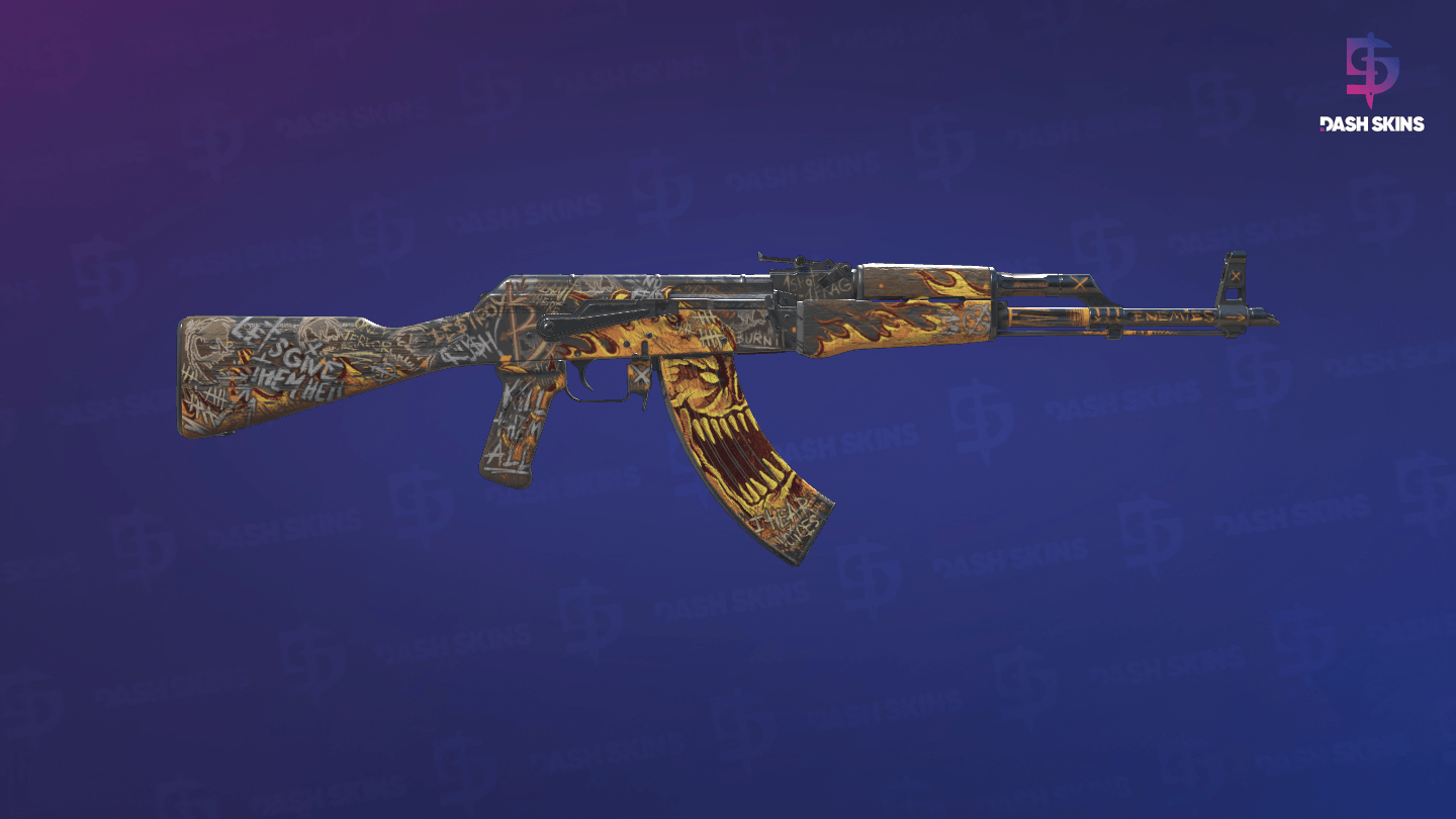 StatTrak™ AK-47 | Searing Rage (Field-Tested) - Backside Screenshot