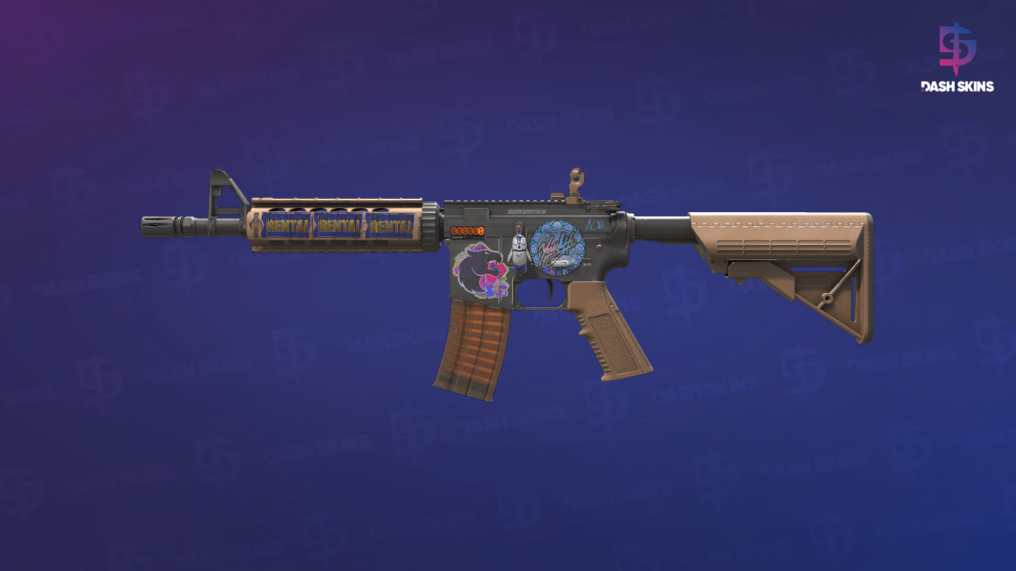 StatTrak™ M4A4 | Poly Mag (Factory New) - Frontside Screenshot