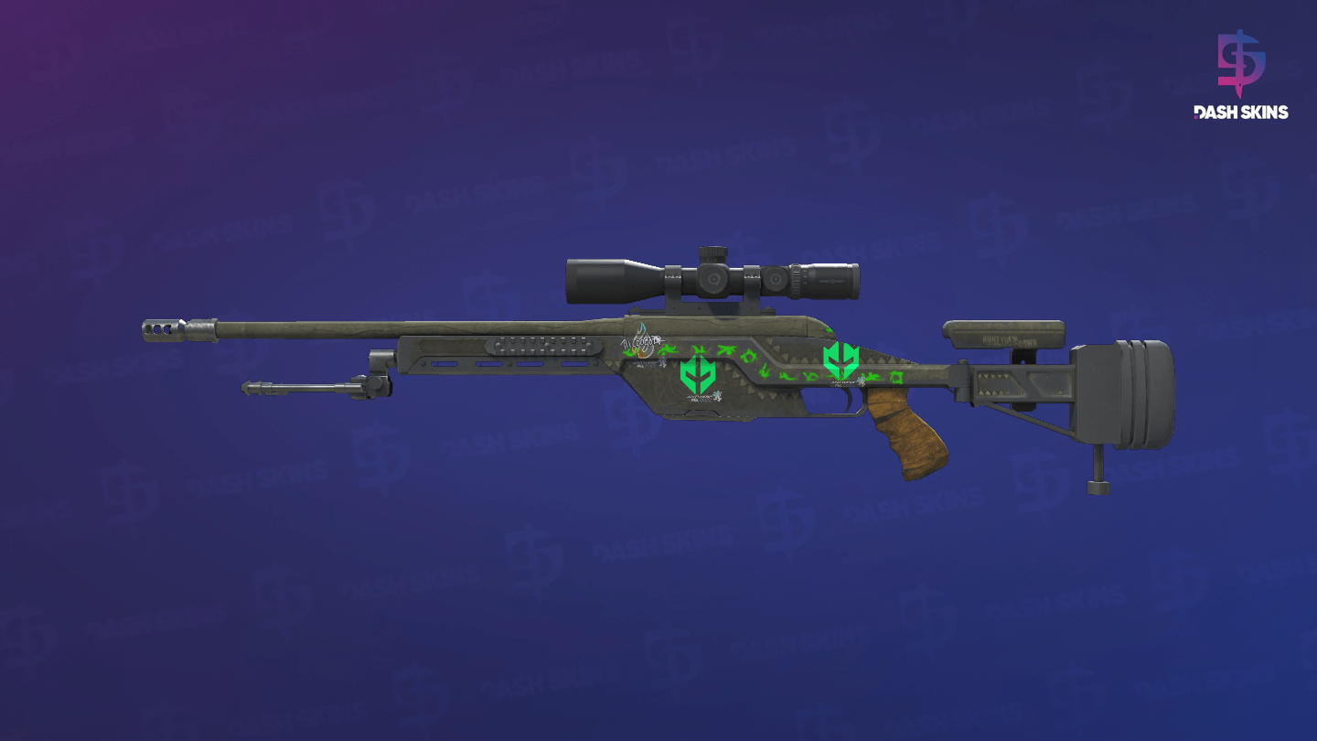 SSG 08 | Necropos (Well-Worn) - Frontside Screenshot