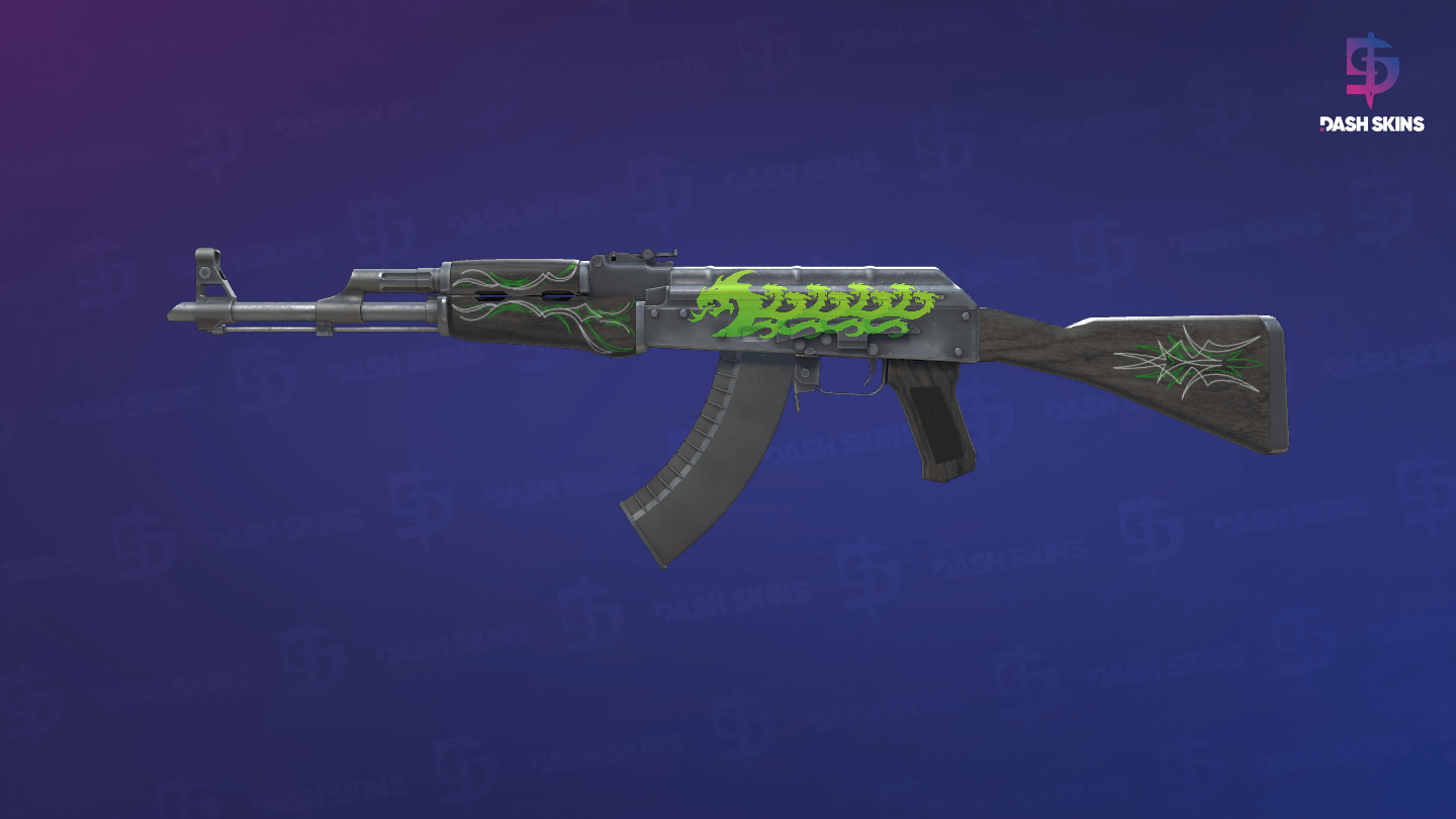 AK-47 | Riscas de Esmeralda - Frontside Screenshot