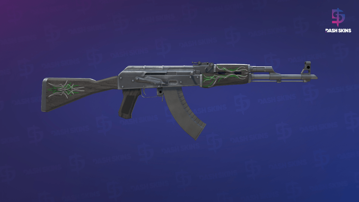 AK-47 | Riscas de Esmeralda - Backside Screenshot