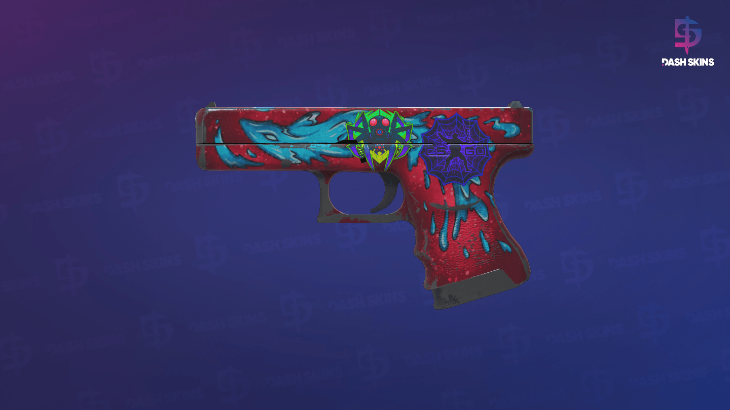 Glock-18 | Water Elemental (Well-Worn) - Frontside Screenshot