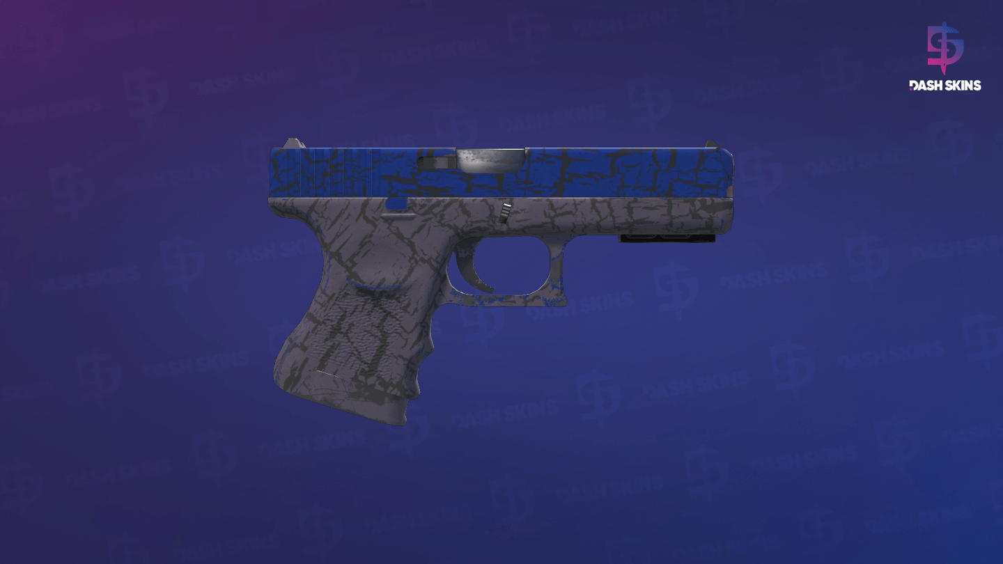 StatTrak™ Glock-18 | Blue Fissure (Field-Tested) - Backside Screenshot