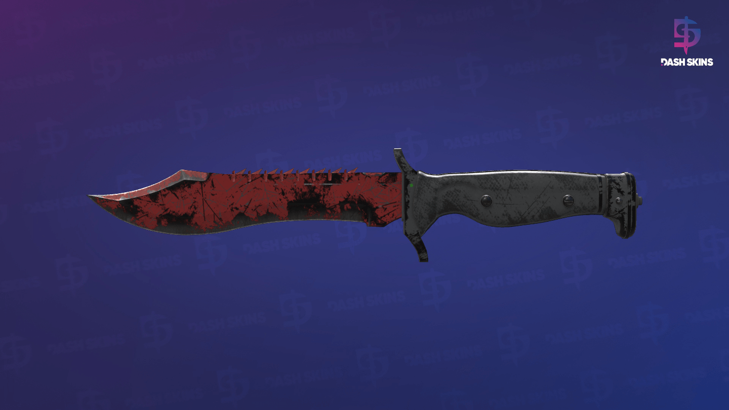 ★ Bowie Knife | Crimson Web (Battle-Scarred) - Backside Screenshot