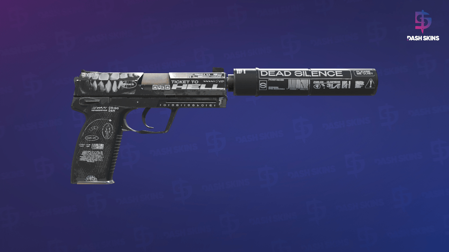USP-S | Ticket to Hell (Field-Tested) - Backside Screenshot