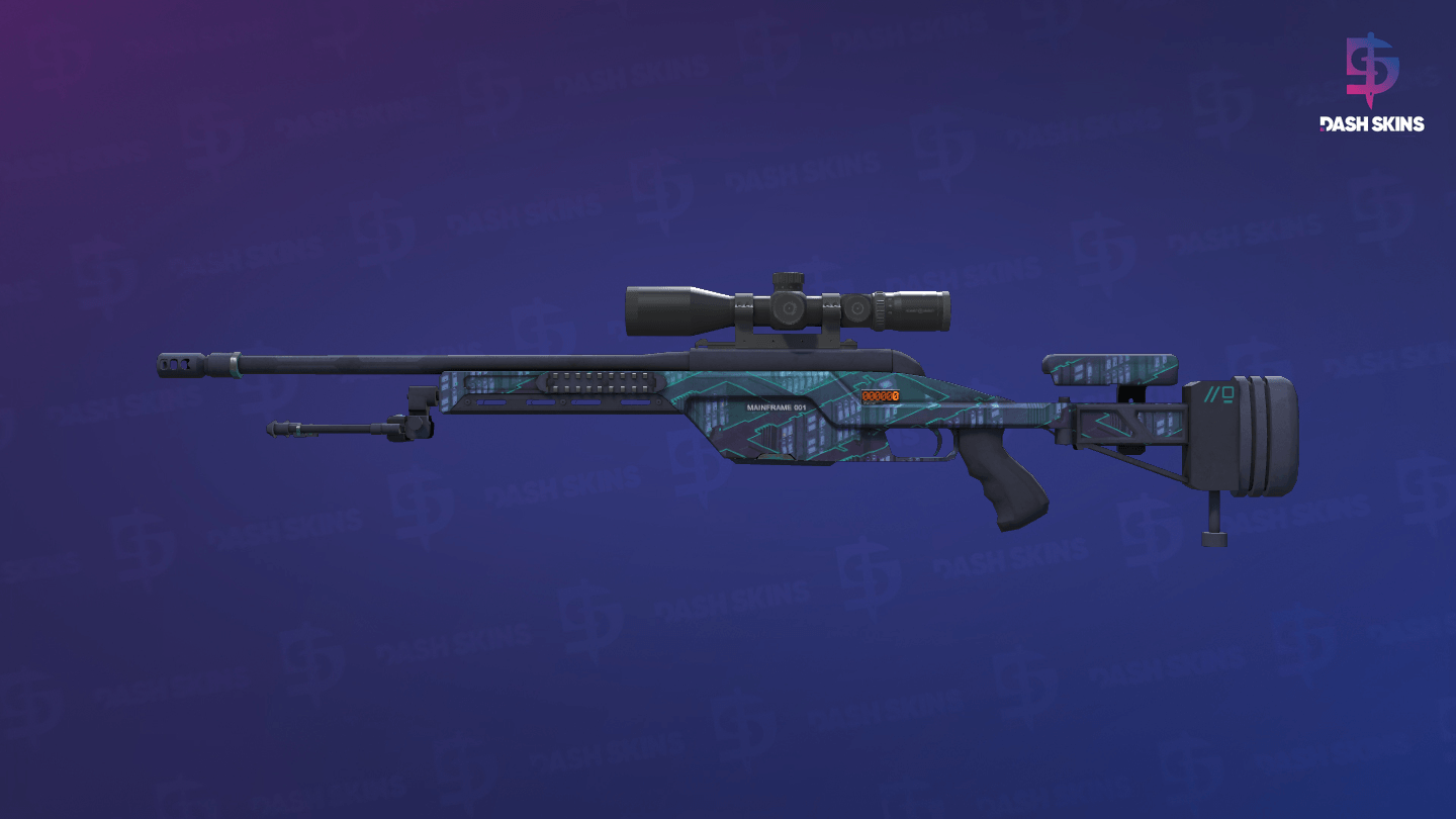 StatTrak™ SSG 08 | Mainframe 001 (Well-Worn) - Frontside Screenshot