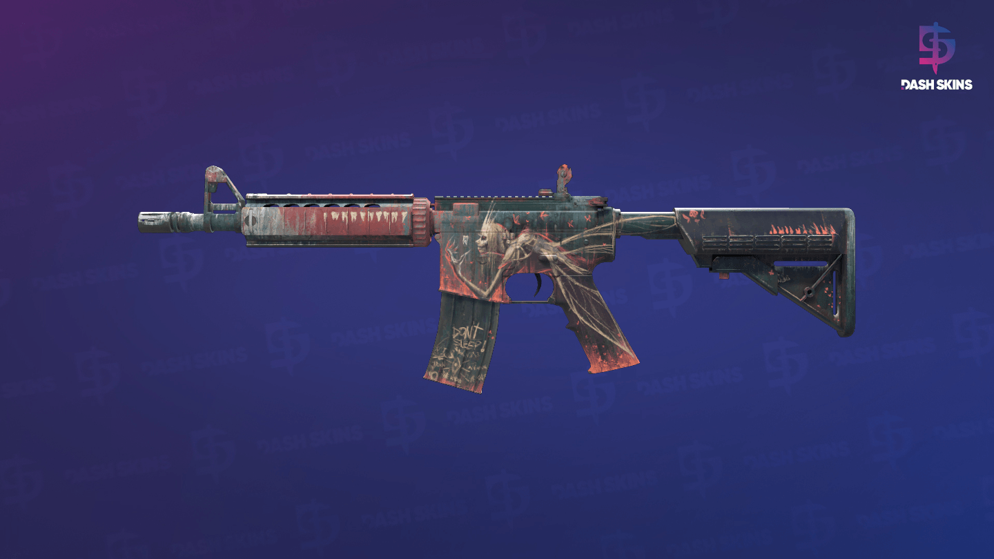 M4A4 | Tooth Fairy (Field-Tested) - Frontside Screenshot