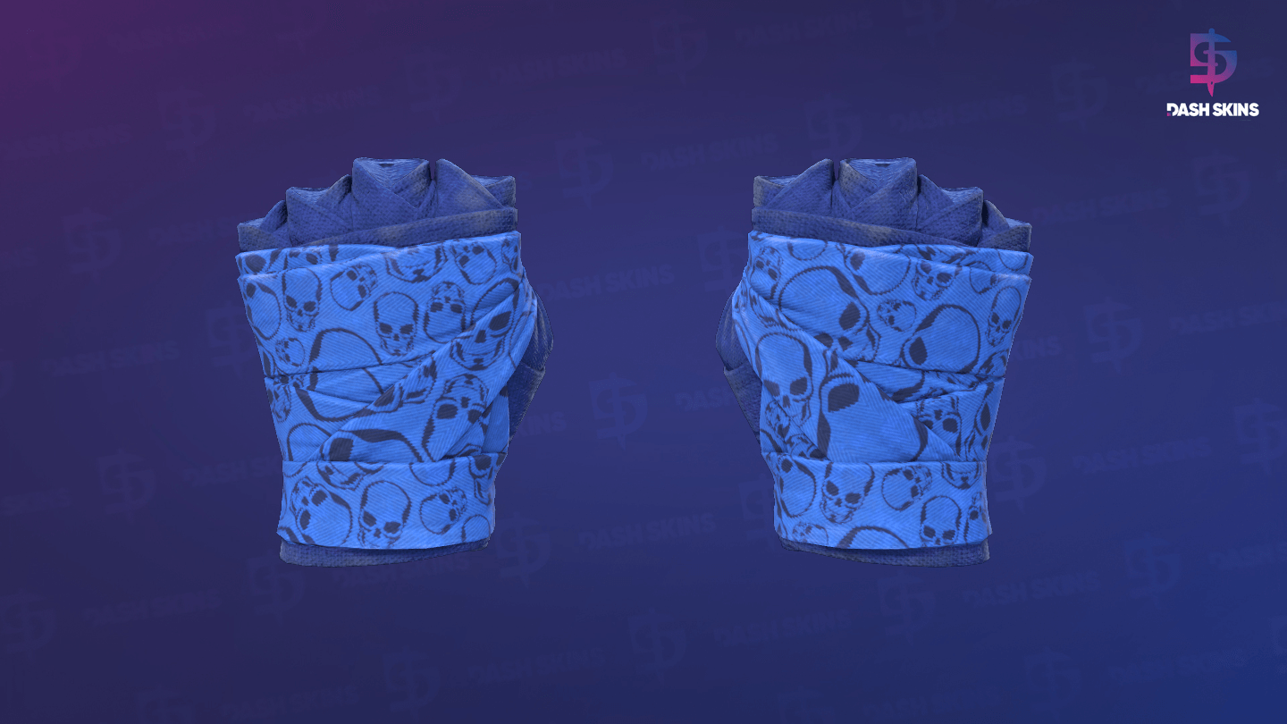 ★ Hand Wraps | Cobalt Skulls (Minimal Wear) - Frontside Screenshot