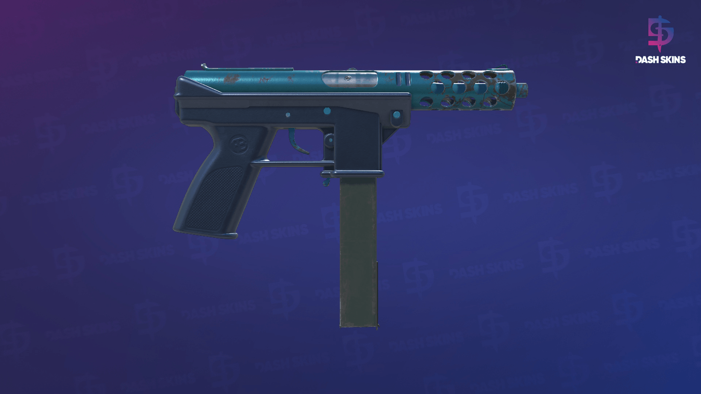 Tec-9 | Blue Blast (Field-Tested) - Backside Screenshot