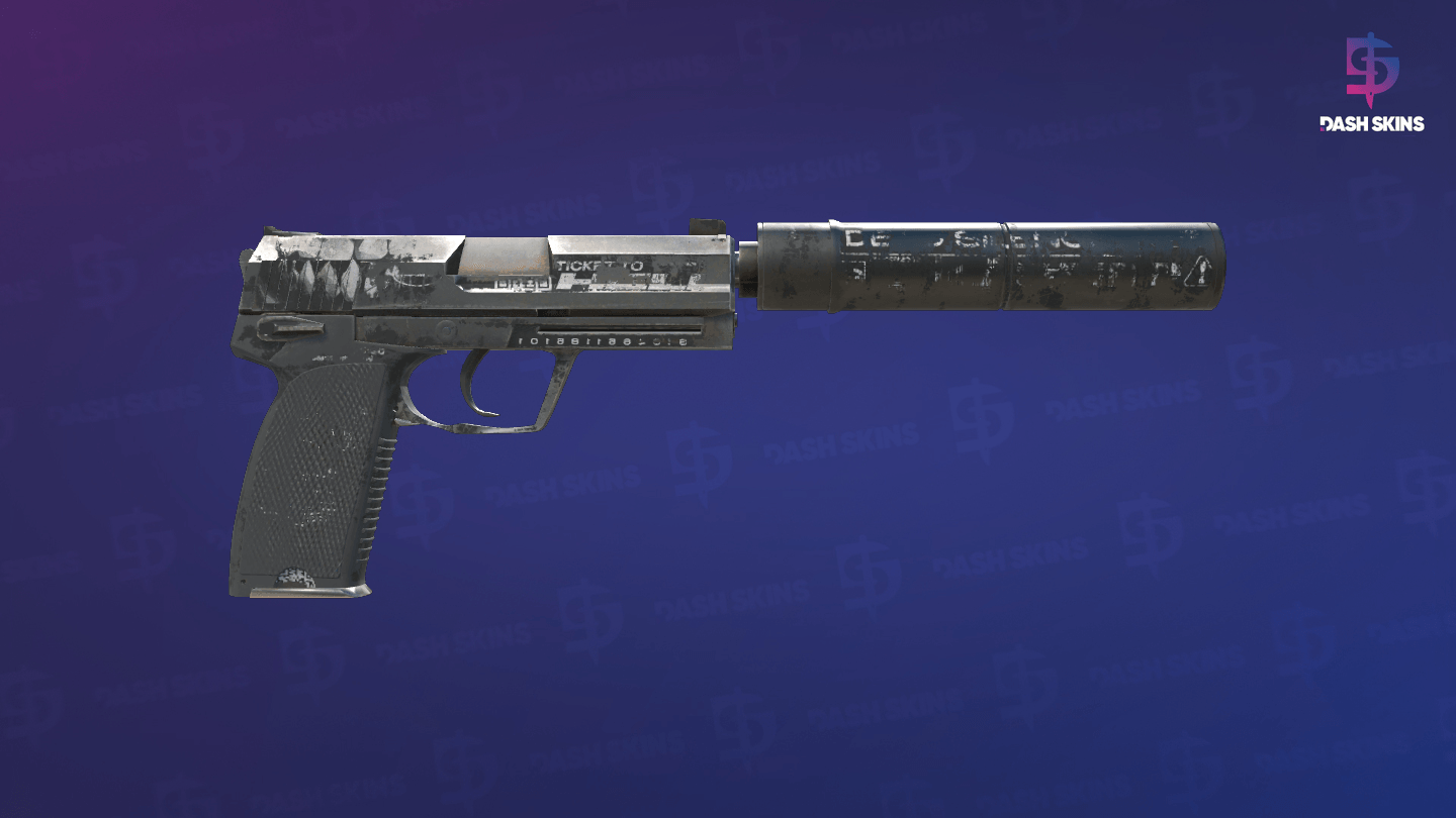 USP-S | Ticket to Hell (Battle-Scarred) - Backside Screenshot