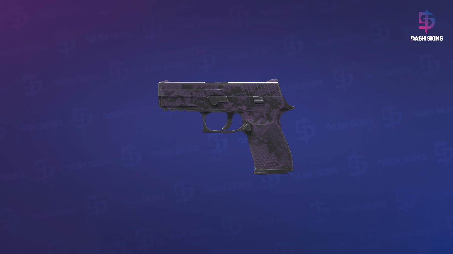 P250 | Plum Netting (Well-Worn) - Frontside Screenshot