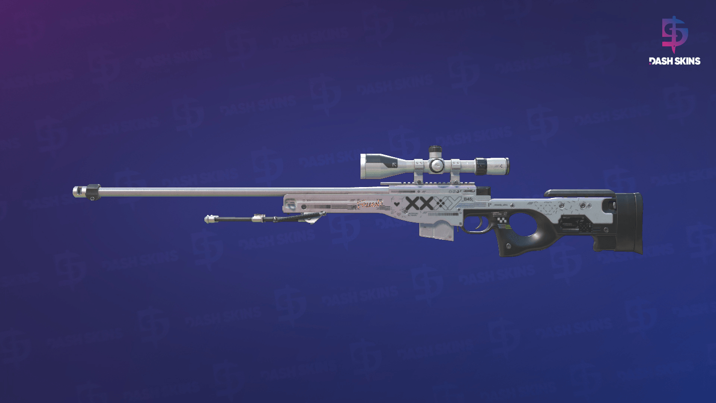 AWP | Printstream (Well-Worn) - Frontside Screenshot
