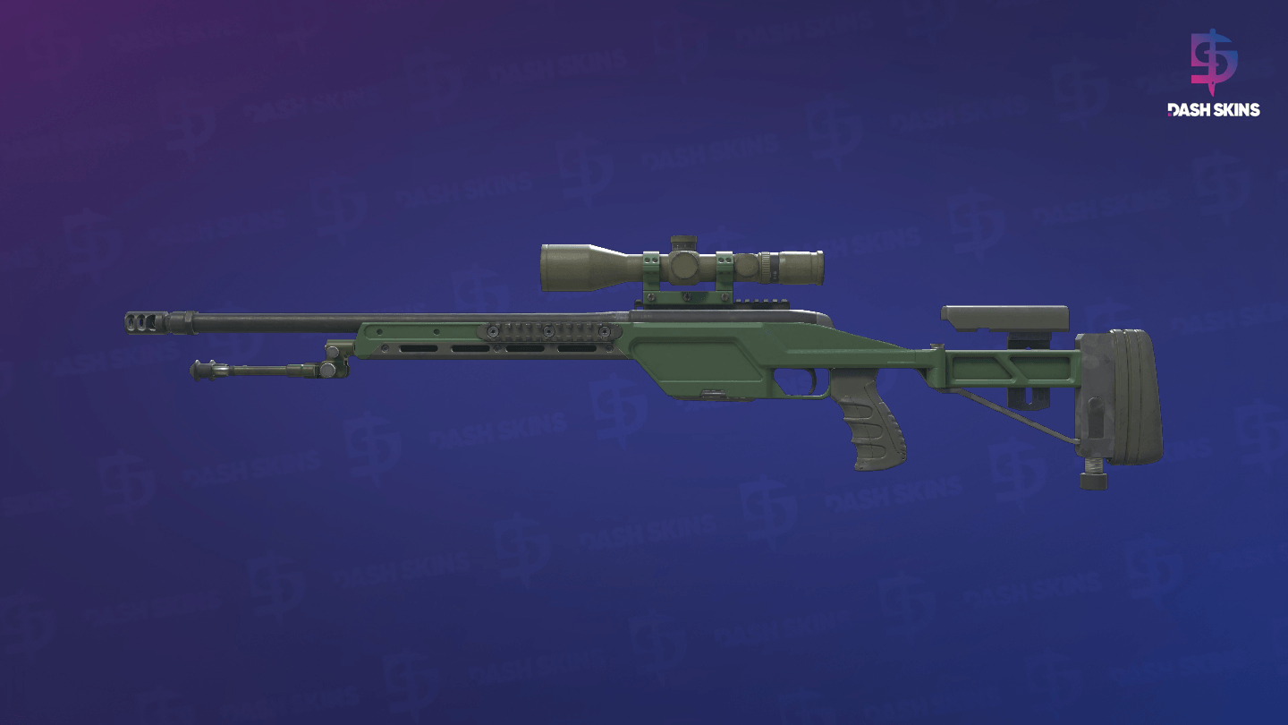 SSG 08 | Green Ceramic (Field-Tested) - Frontside Screenshot