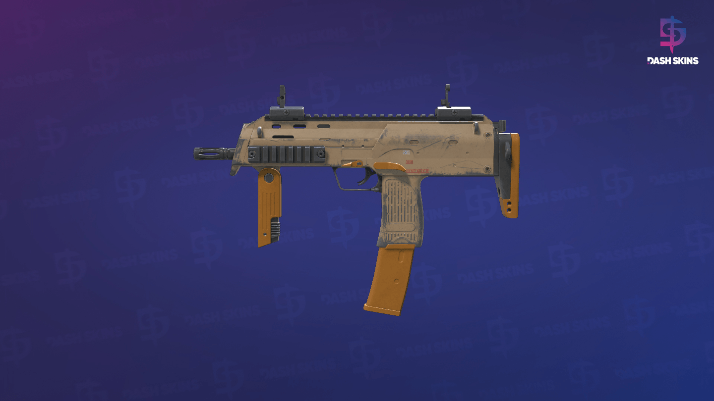 MP7 | Short Ochre (Field-Tested) - Frontside Screenshot