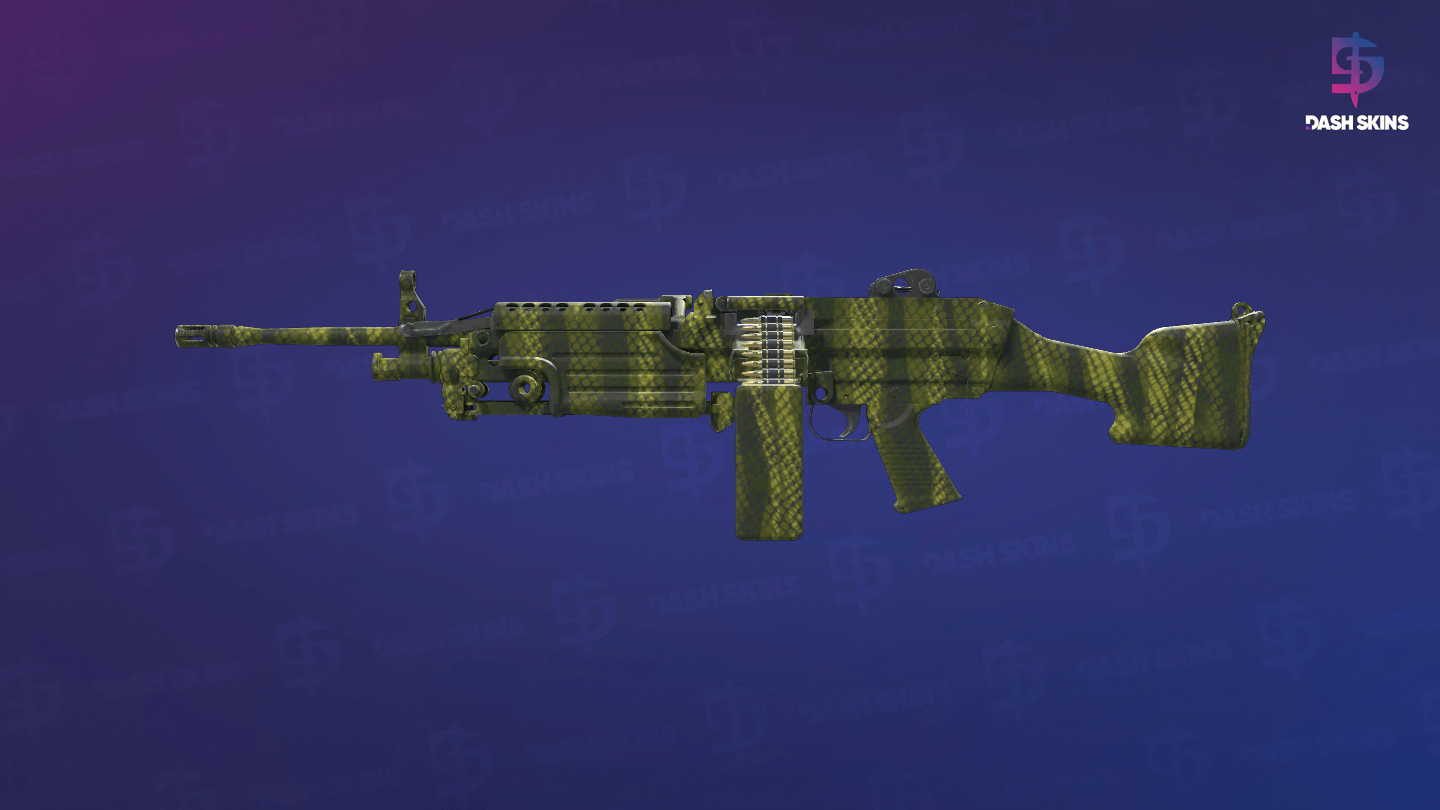 M249 | Gator Mesh (Factory New) - Frontside Screenshot