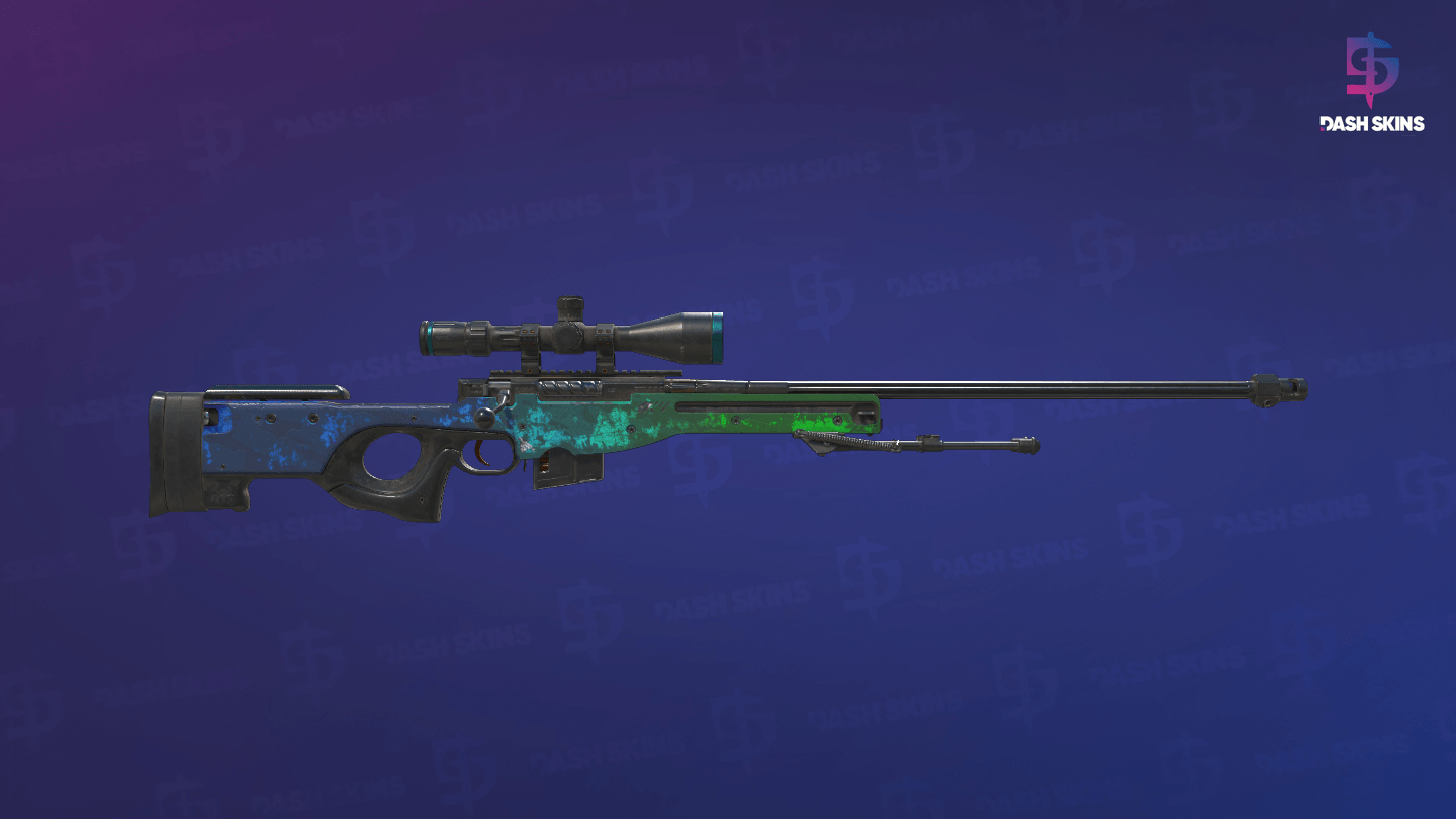 StatTrak™ AWP | Ice Coaled (Battle-Scarred) - Backside Screenshot