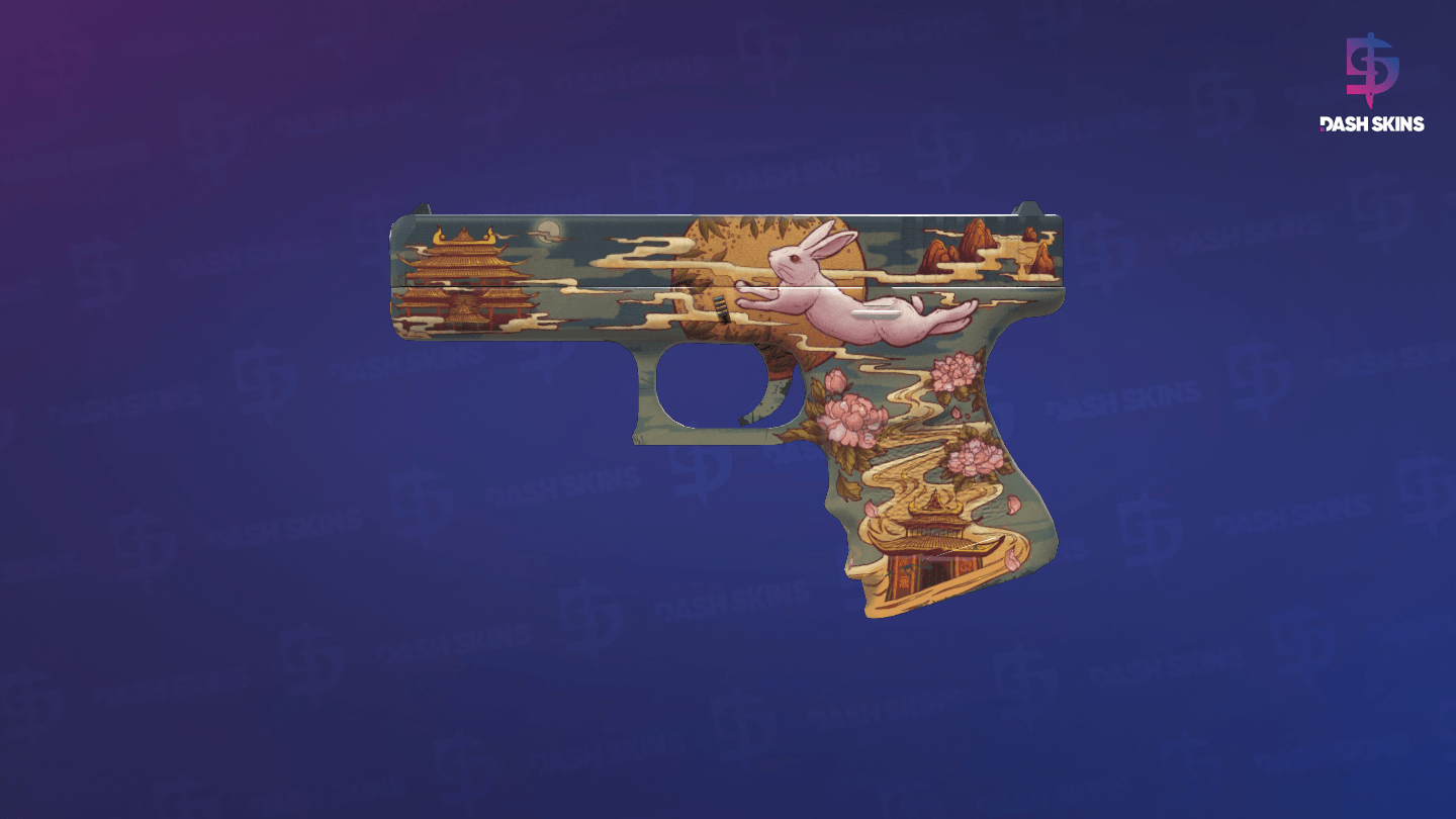 Glock-18 | Umbral Rabbit (Minimal Wear) - Frontside Screenshot