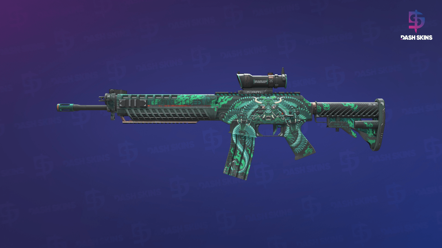 SG 553 | Dragon Tech (Field-Tested) - Frontside Screenshot