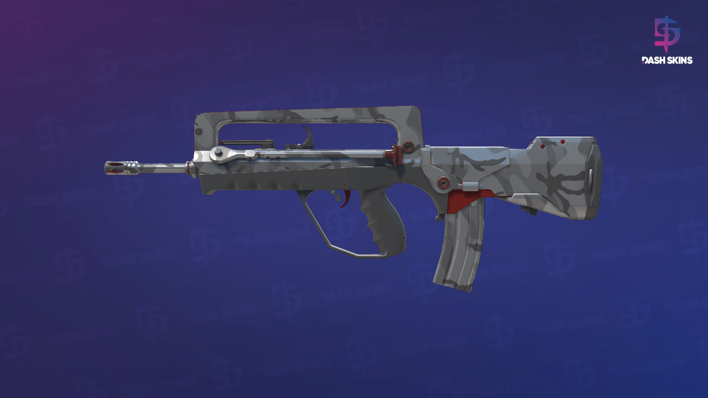 FAMAS | Grey Ghost (Factory New) - Frontside Screenshot