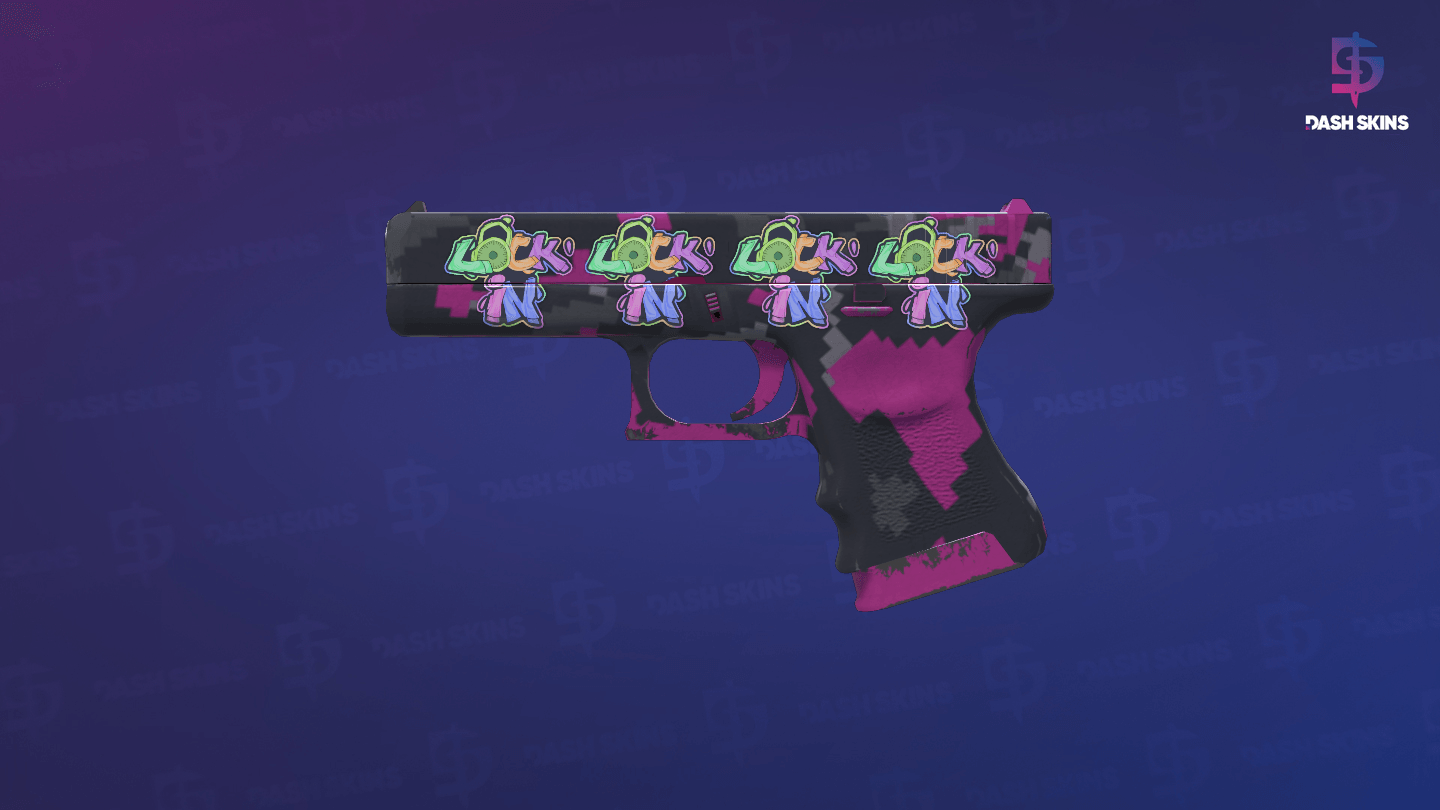 Souvenir Glock-18 | Pink DDPAT (Minimal Wear) - Frontside Screenshot