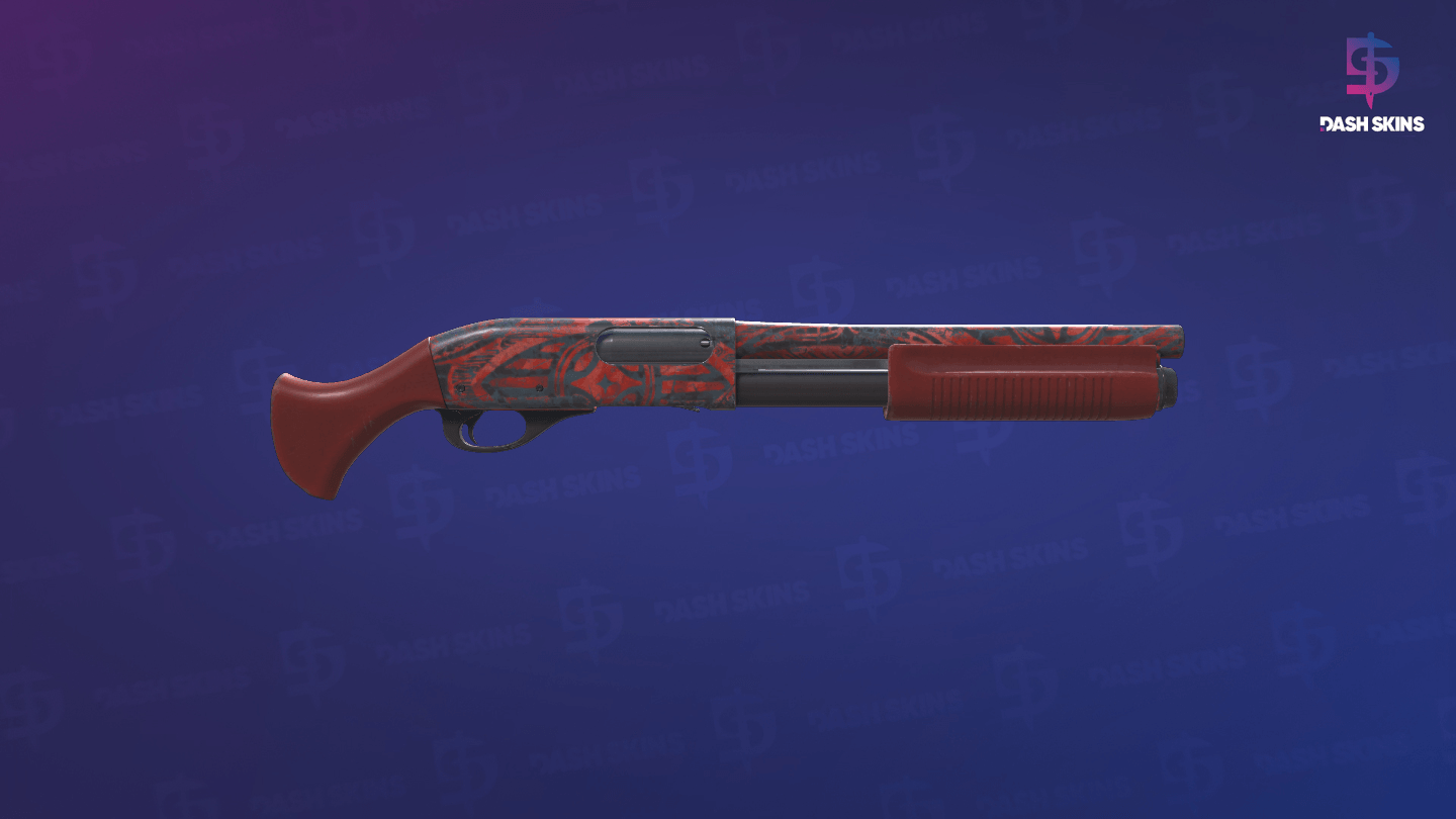 Sawed-Off | Crimson Batik (Field-Tested) - Backside Screenshot