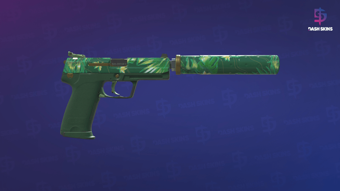 USP-S | Tropical Breeze (Field-Tested) - Backside Screenshot