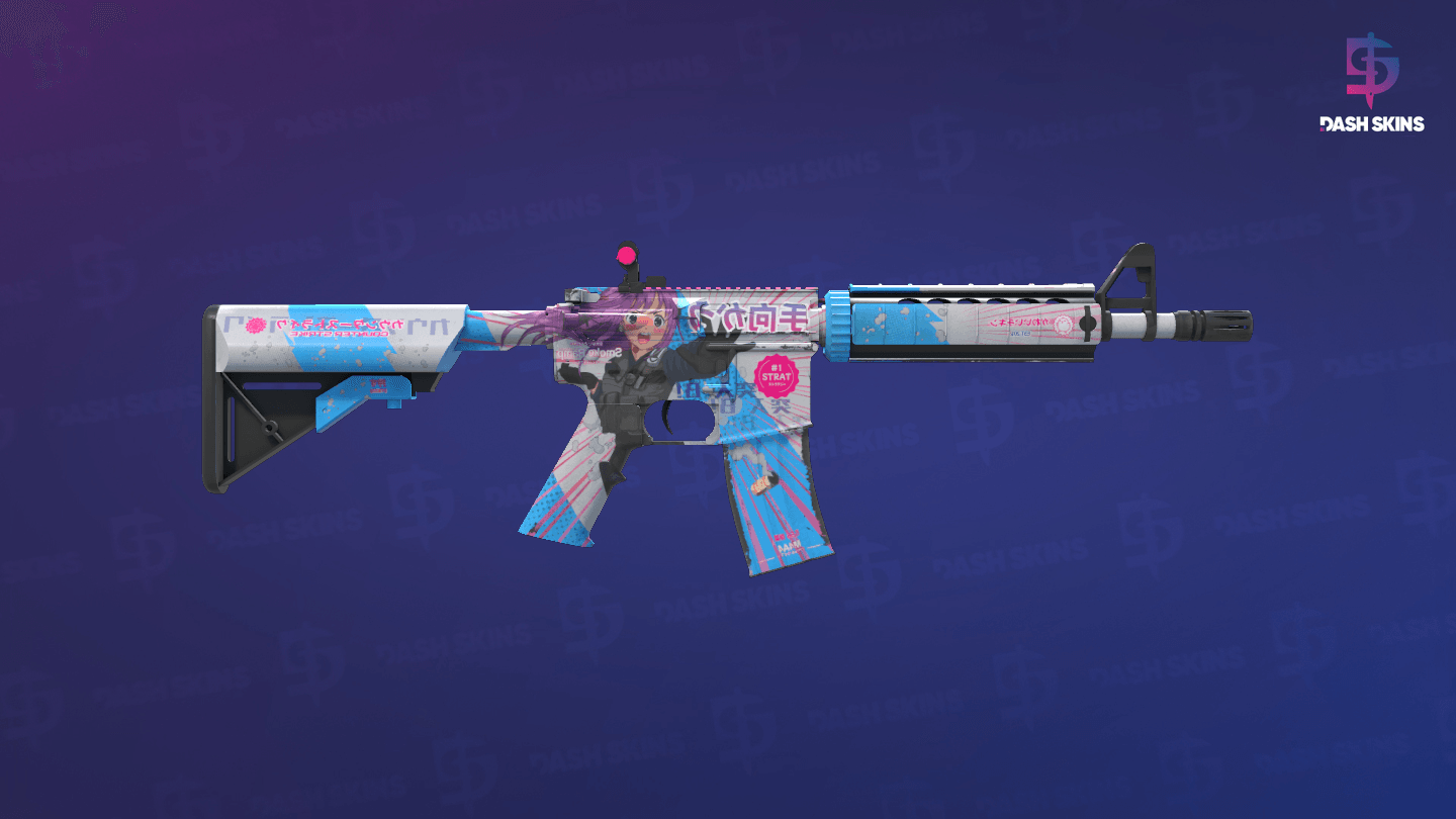 M4A4 | Temukau (Minimal Wear) - Backside Screenshot