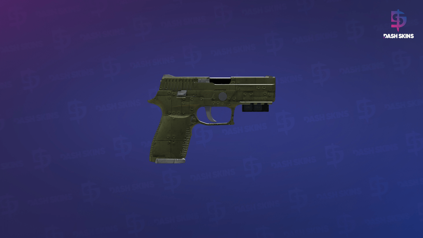 StatTrak™ P250 | Iron Clad (Well-Worn) - Backside Screenshot