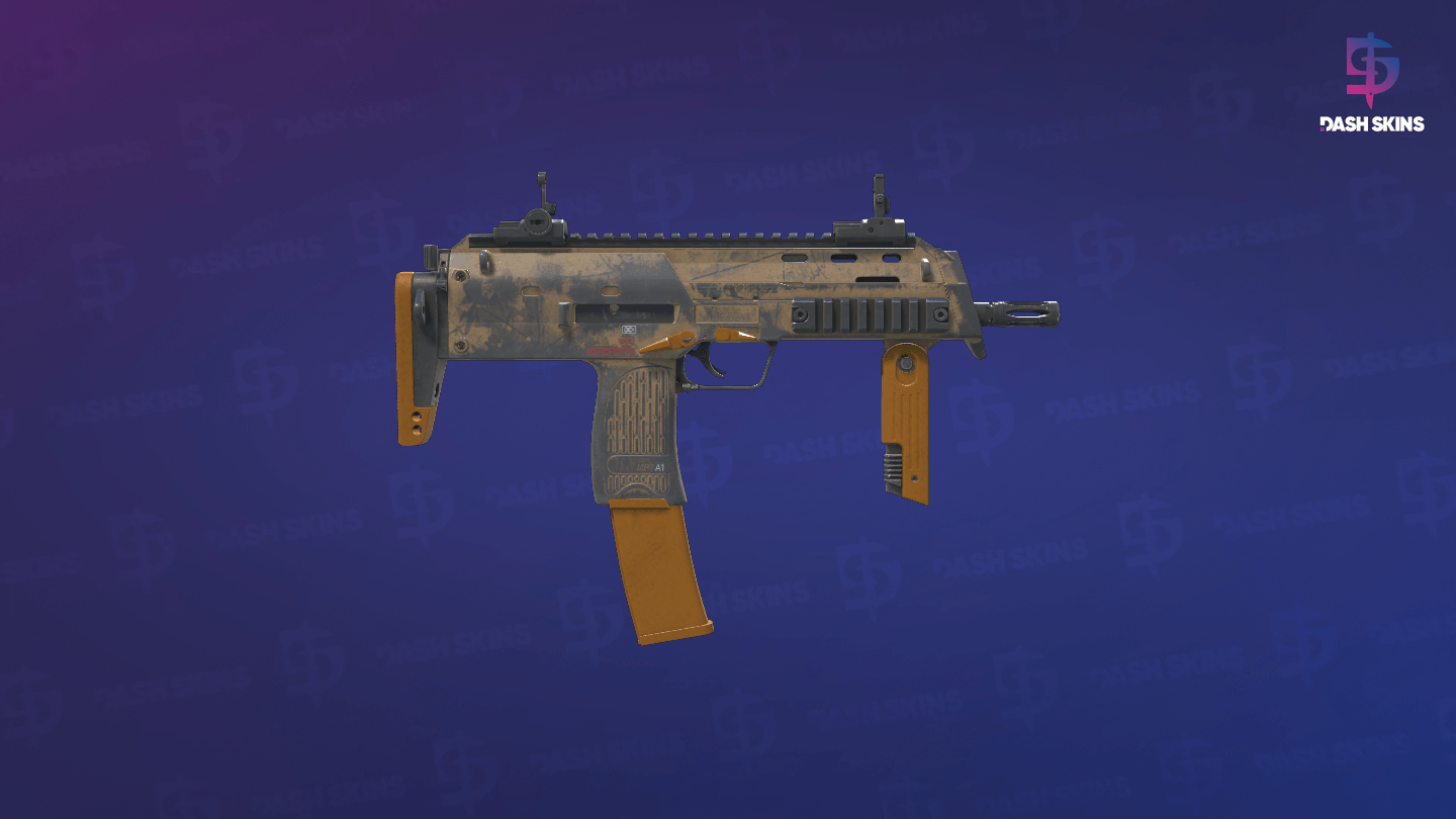 MP7 | Short Ochre (Battle-Scarred) - Backside Screenshot