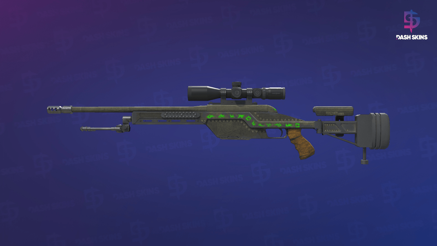 SSG 08 | Necropos (Well-Worn) - Frontside Screenshot