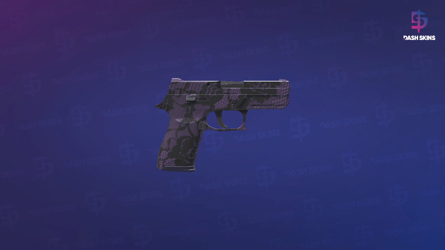 P250 | Plum Netting (Factory New) - Backside Screenshot