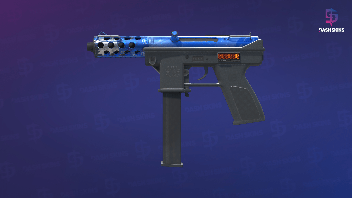 StatTrak™ Tec-9 | Ice Cap (Minimal Wear) - Frontside Screenshot