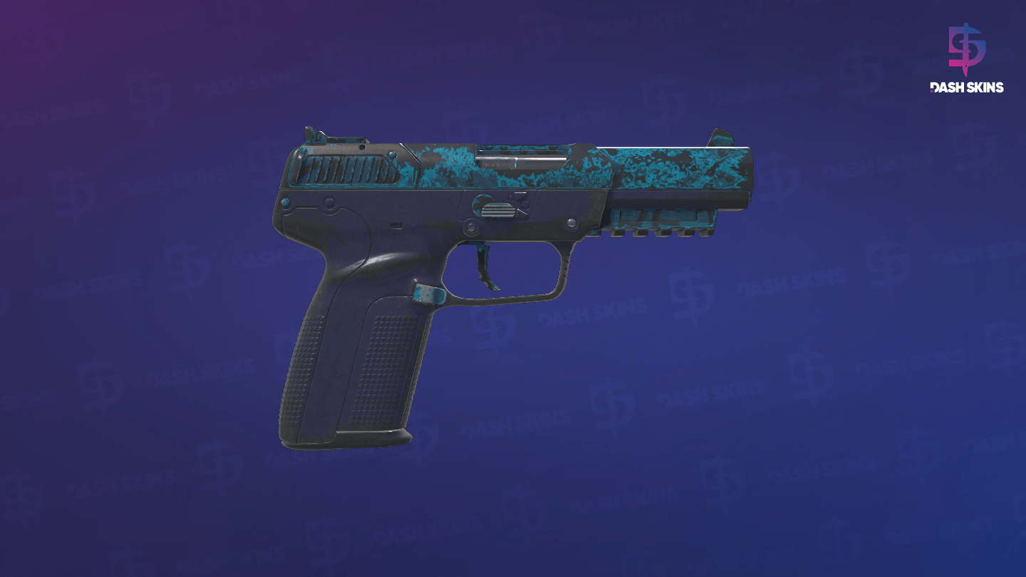 Five-SeveN | Midnight Paintover (Well-Worn) - Backside Screenshot