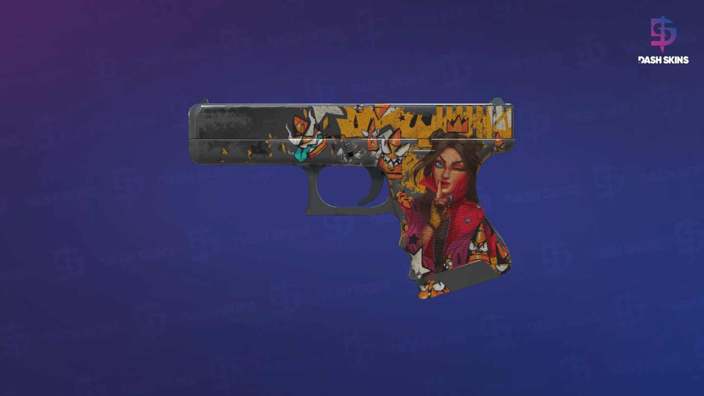Glock-18 | Bullet Queen (Battle-Scarred) - Frontside Screenshot