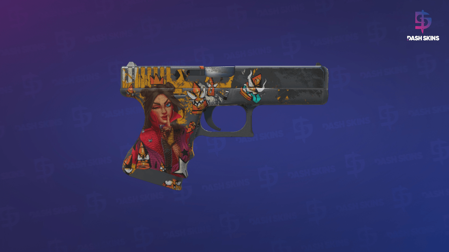 Glock-18 | Bullet Queen (Battle-Scarred) - Backside Screenshot