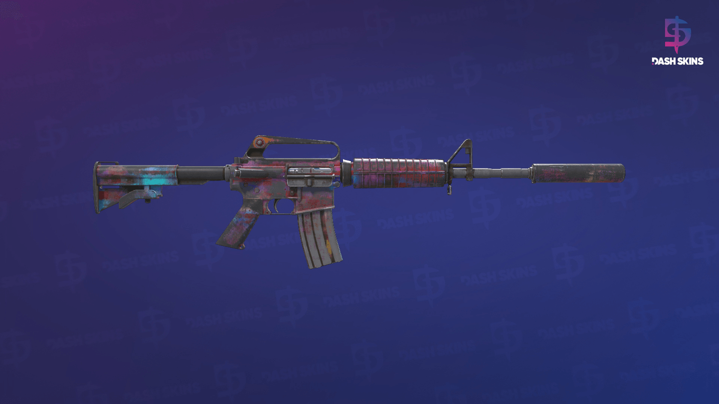 M4A1-S | Glitched Paint (Battle-Scarred) - Backside Screenshot