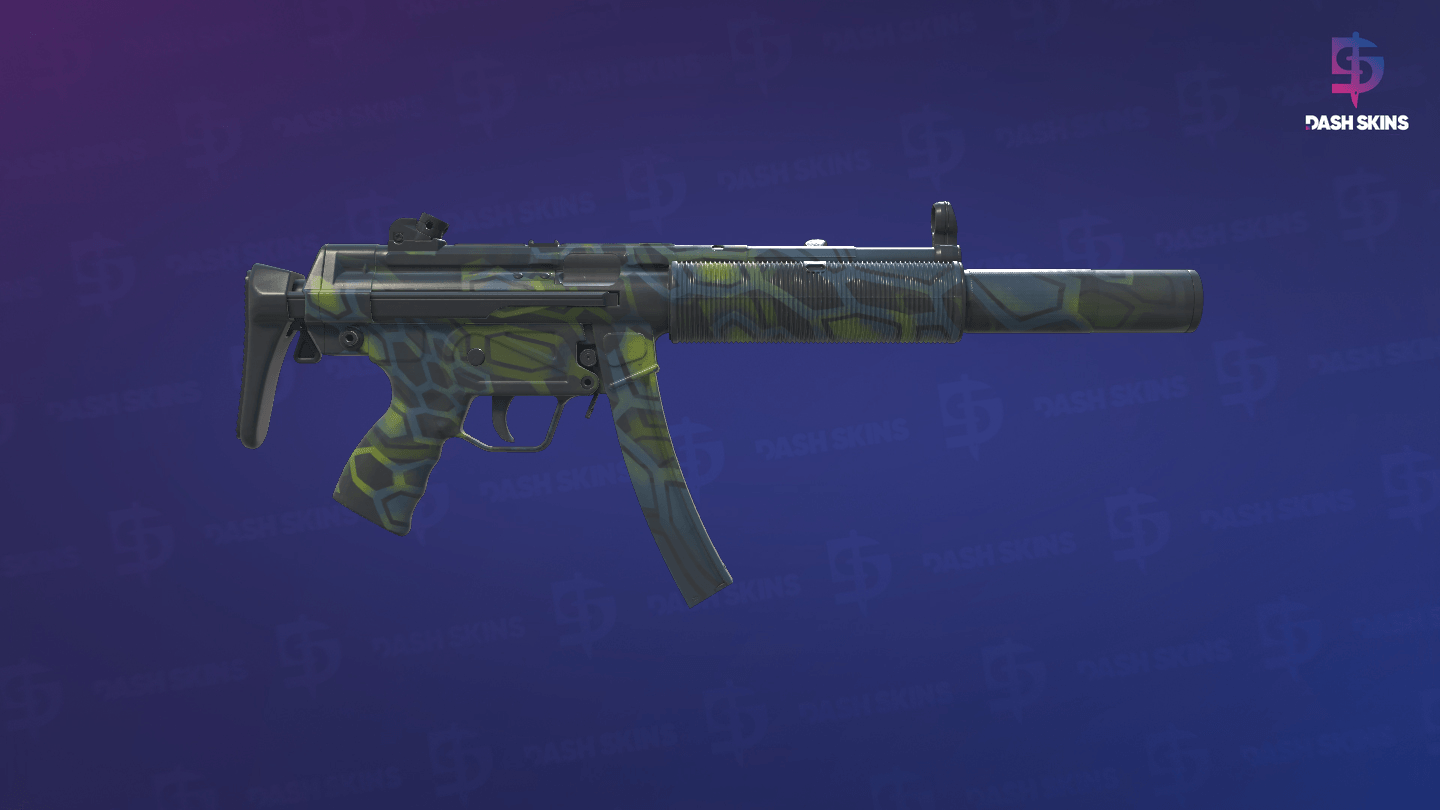 MP5-SD | Lime Hex (Minimal Wear) - Backside Screenshot