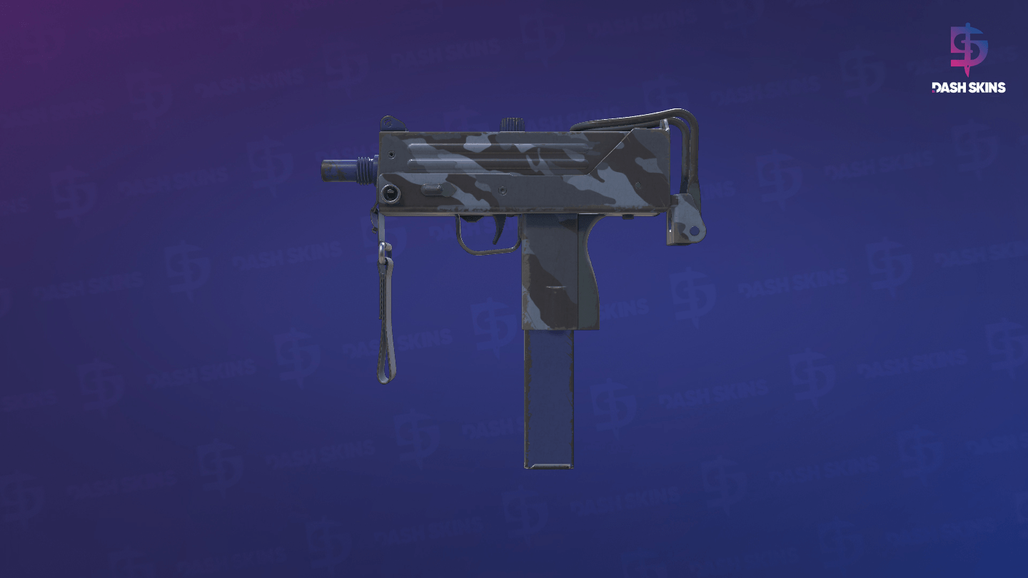 MAC-10 | Storm Camo (Field-Tested) - Frontside Screenshot