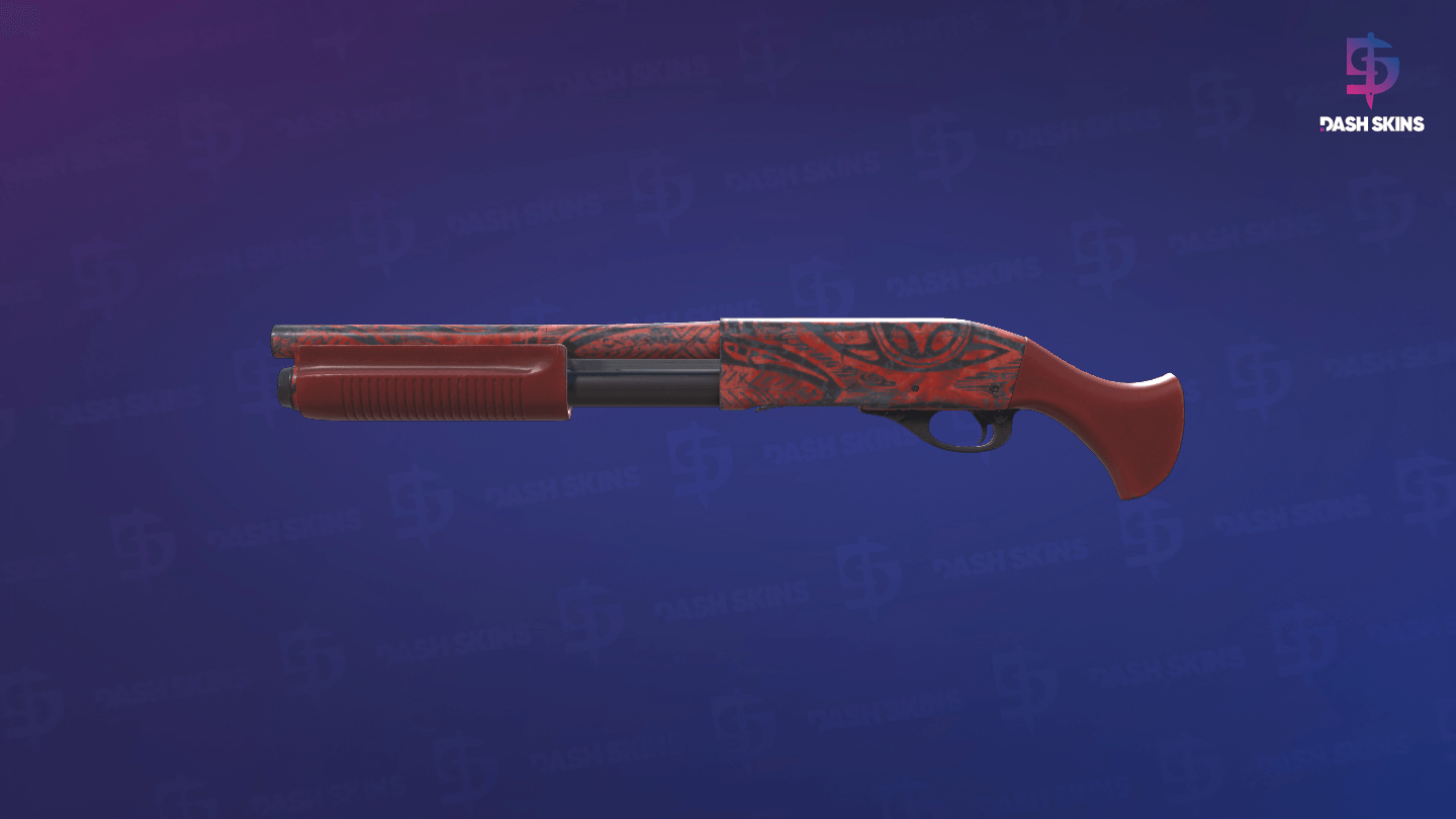Sawed-Off | Crimson Batik (Field-Tested) - Frontside Screenshot