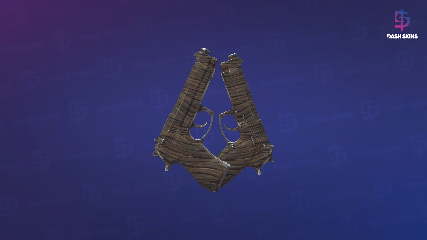 Souvenir Dual Berettas | Drift Wood (Minimal Wear) - Backside Screenshot