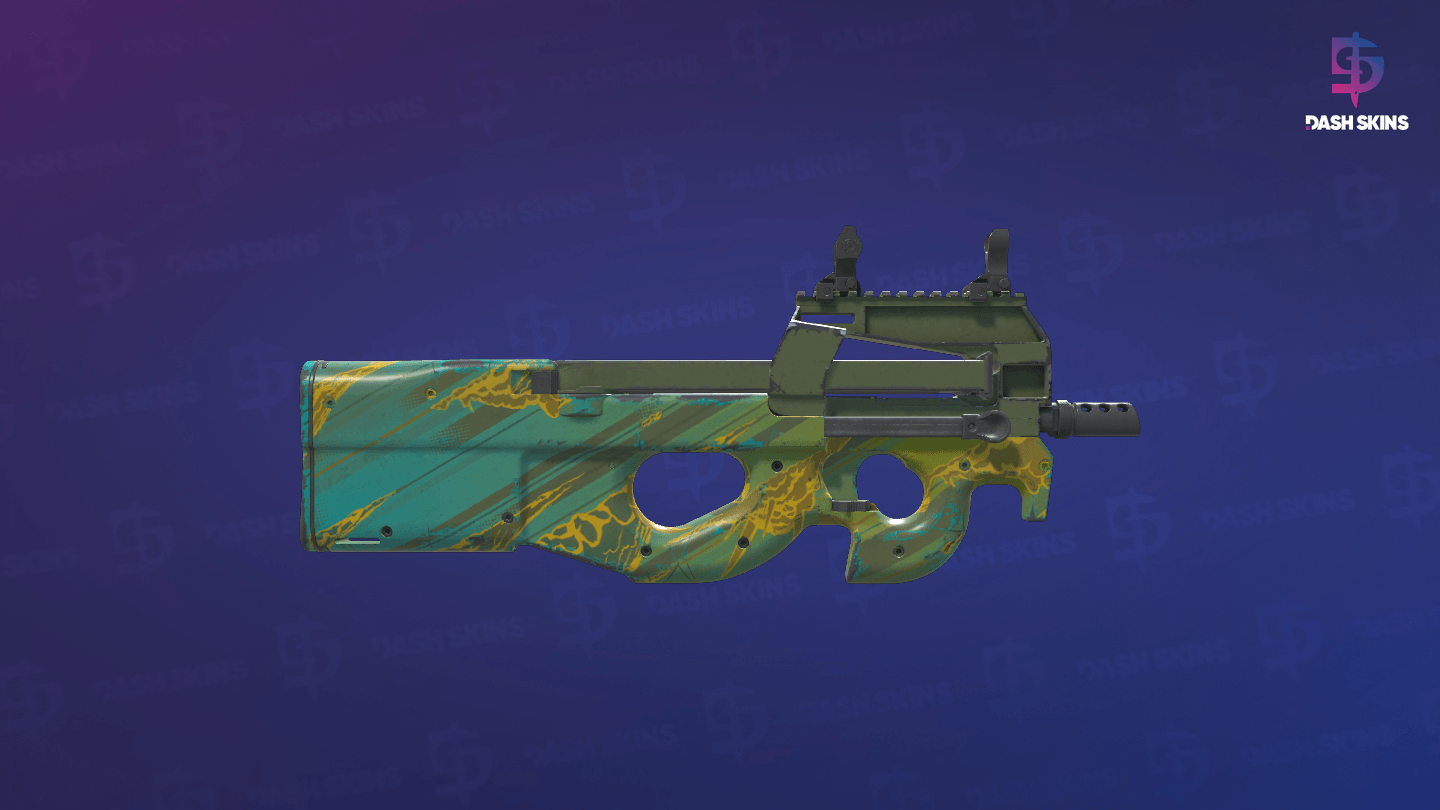 P90 | Mustard Gas (Field-Tested) - Backside Screenshot