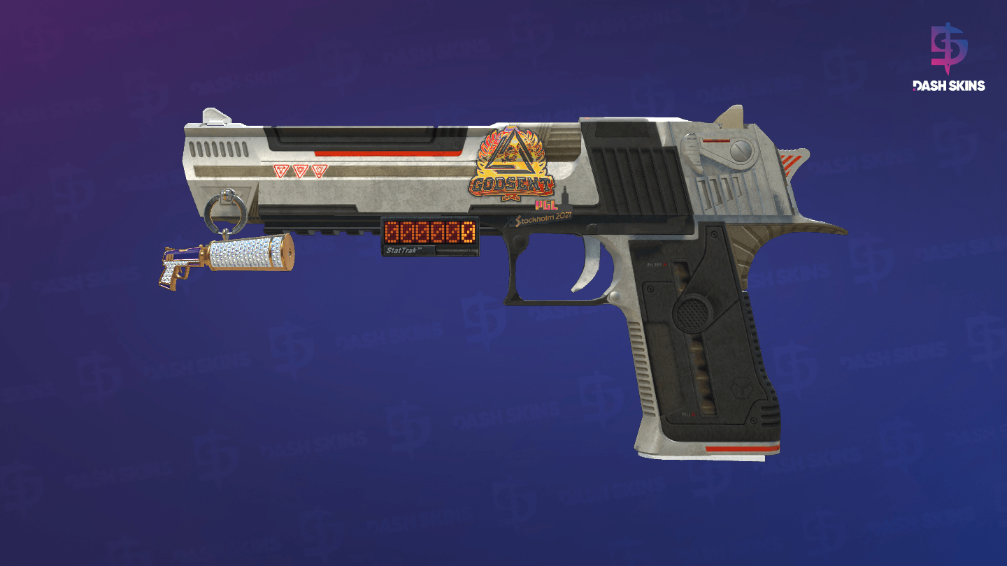 StatTrak™ Desert Eagle | Mecha Industries (Battle-Scarred) - Frontside Screenshot