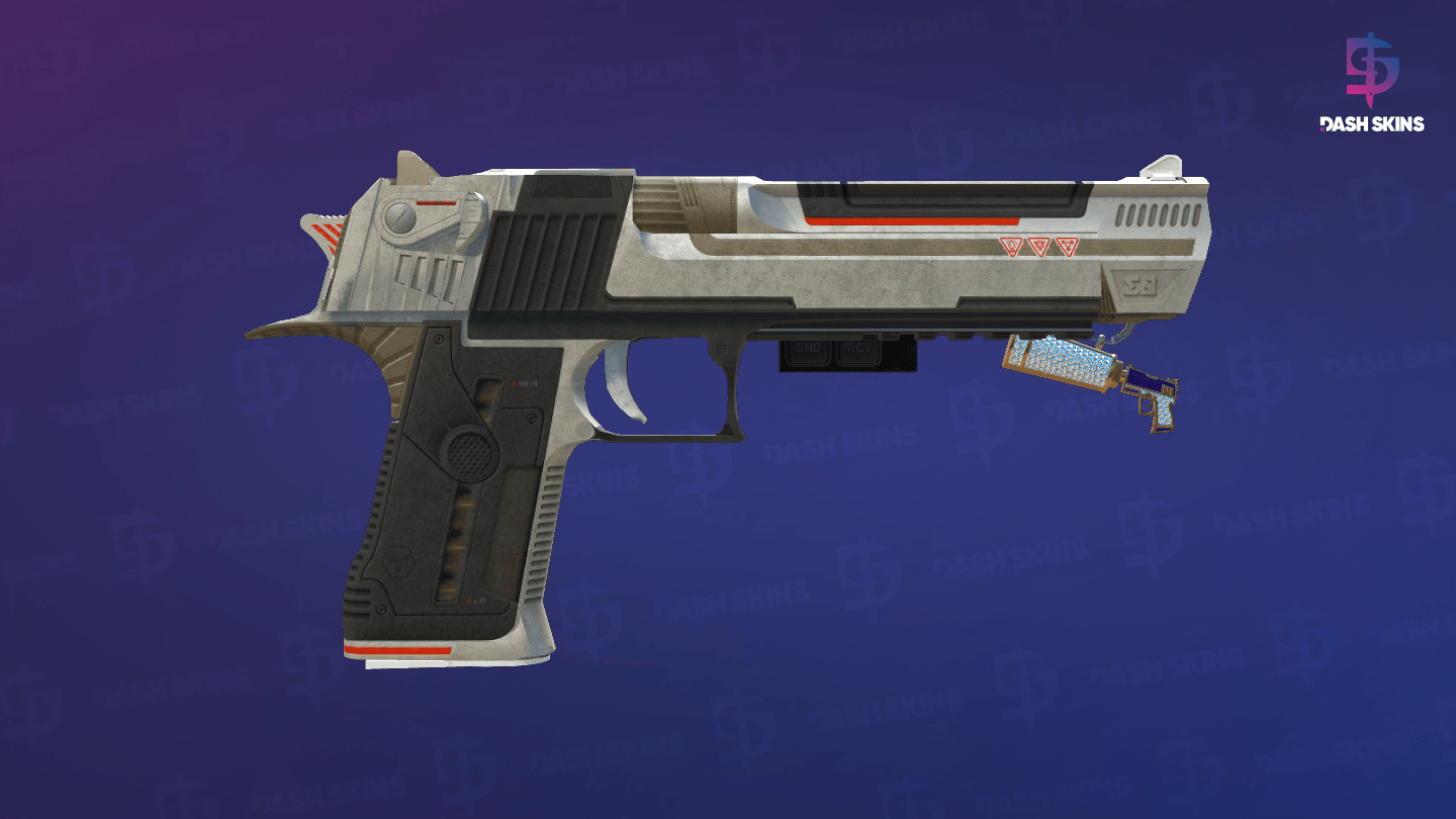 StatTrak™ Desert Eagle | Mecha Industries (Battle-Scarred) - Backside Screenshot