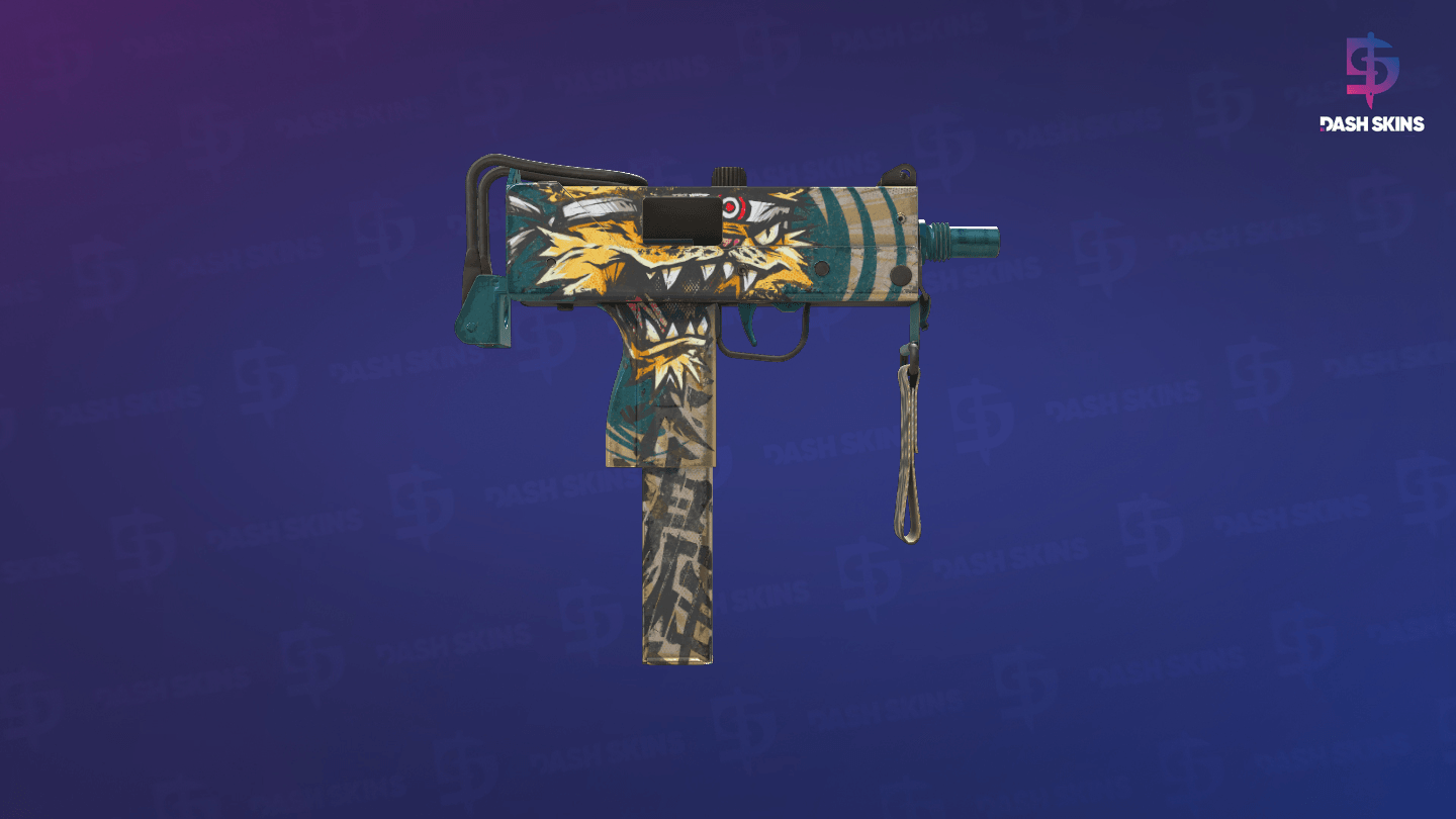 MAC-10 | Cat Fight (Well-Worn) - Backside Screenshot