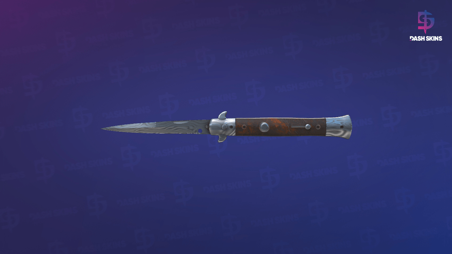 ★ Stiletto Knife | Damascus Steel (Factory New) - Backside Screenshot