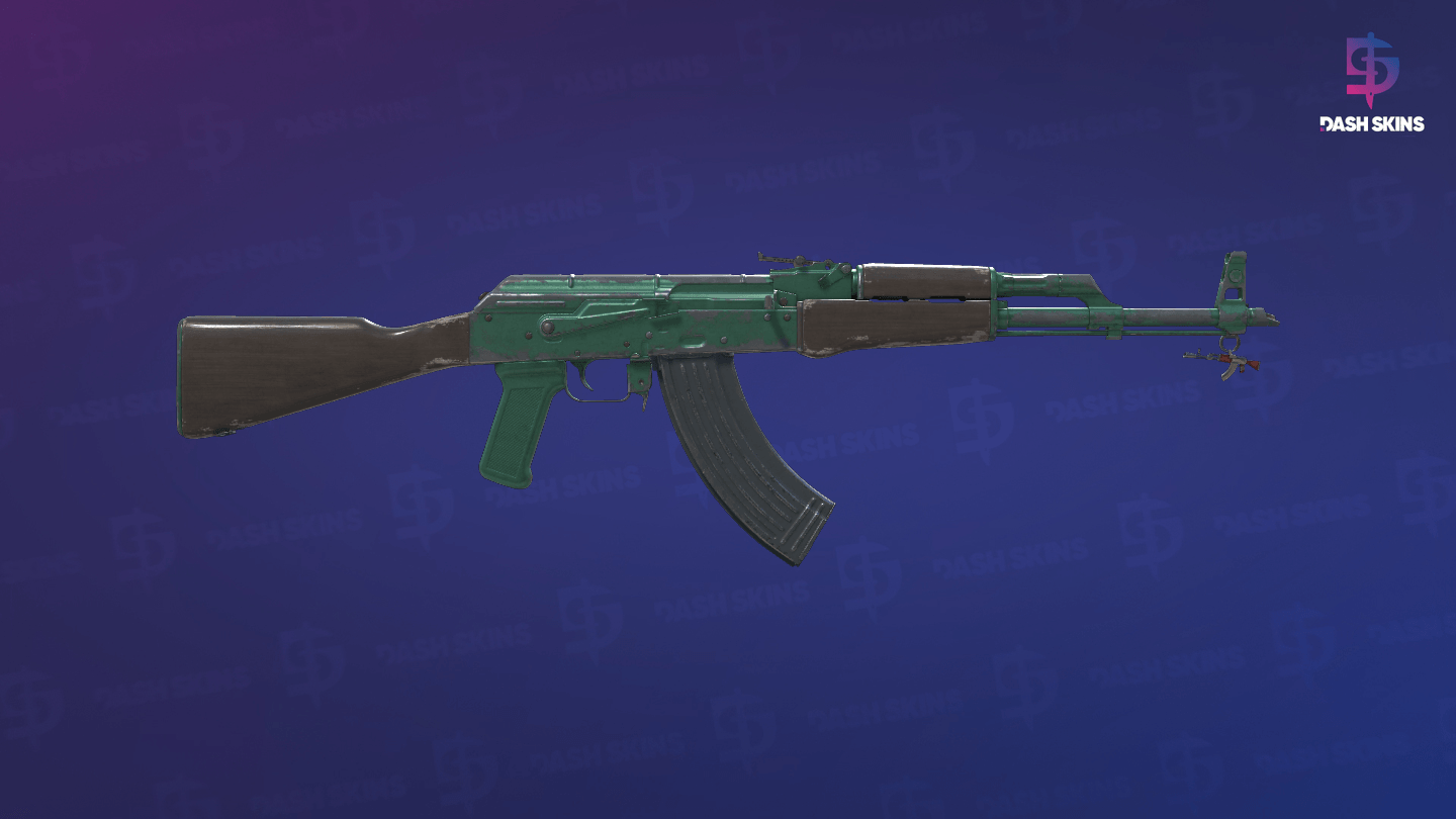 AK-47 | Wintergreen (Battle-Scarred) - Backside Screenshot